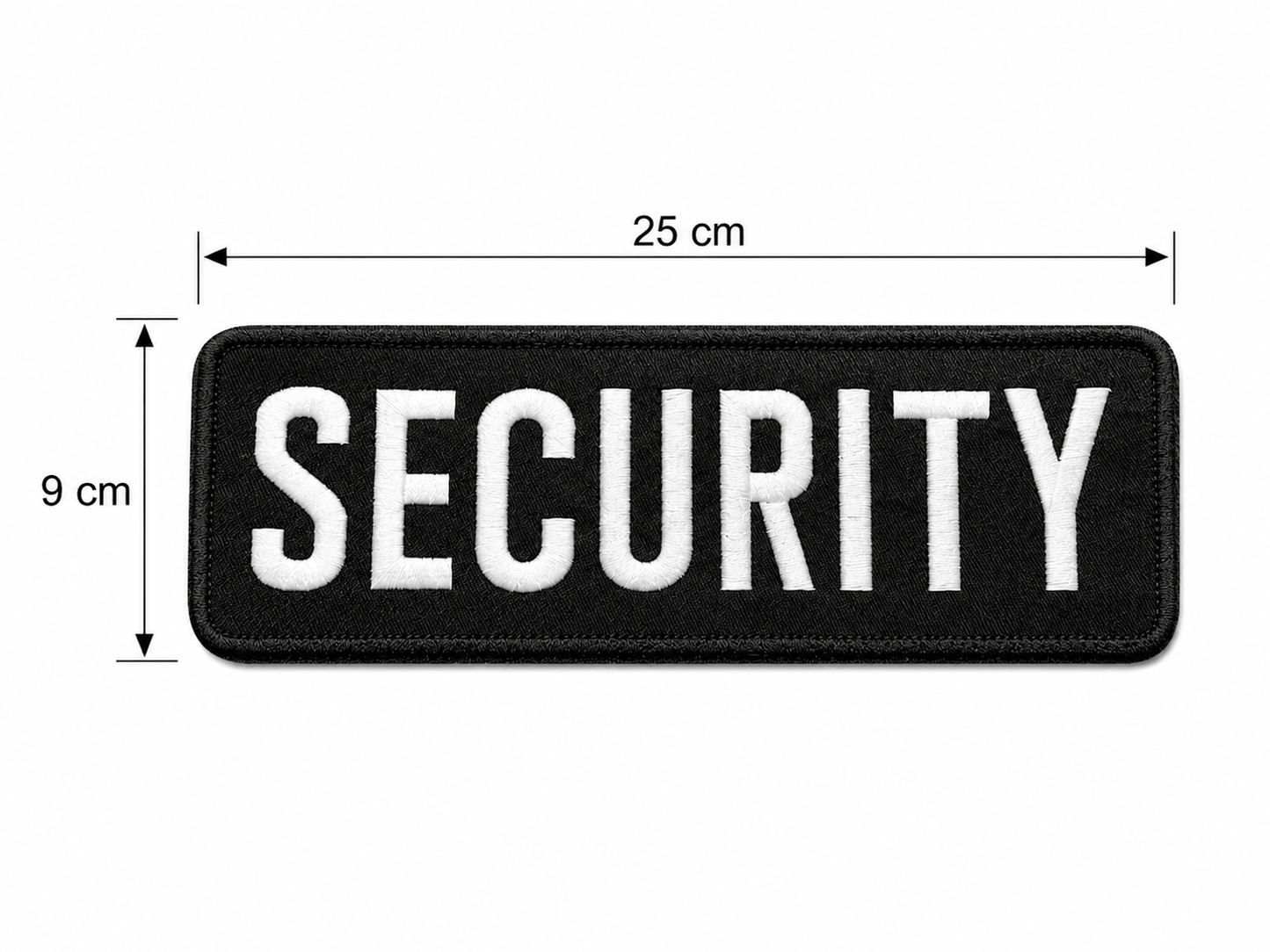 Patch SECURITY 25x9 cm avec dos velcro