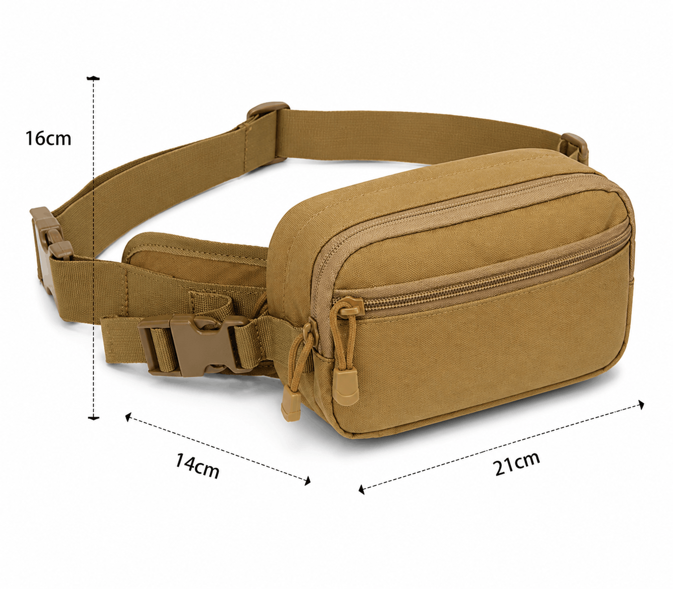 Sac tactique de taille BlackAirsoft Surprise avec compartiment pour port dissimulé de pistolet (CCW)