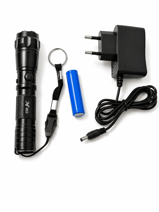 Lampe LED Black Airsoft 903 12V avec chargeur et batterie rechargeable