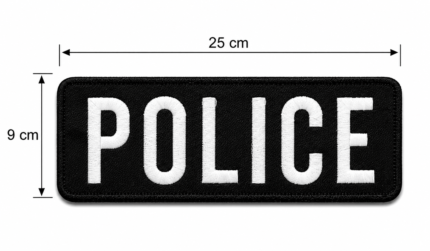 Patch POLICE 25x9 cm avec dos velcro