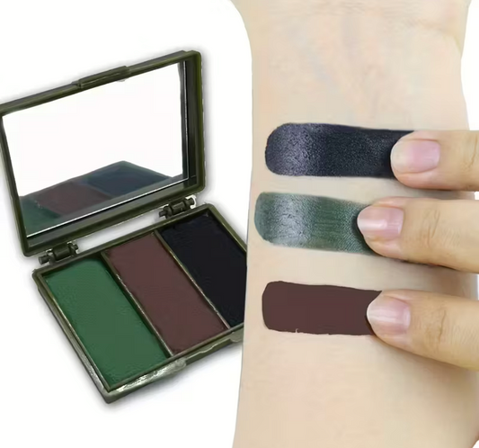 Crème de camouflage tactique pour visage – 3 couleurs