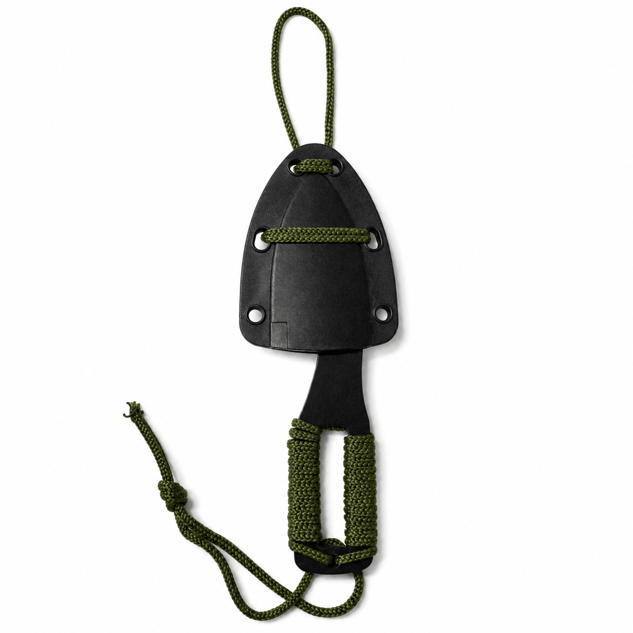 Couteau tactique KEYD Black Airsoft pour cou avec étui