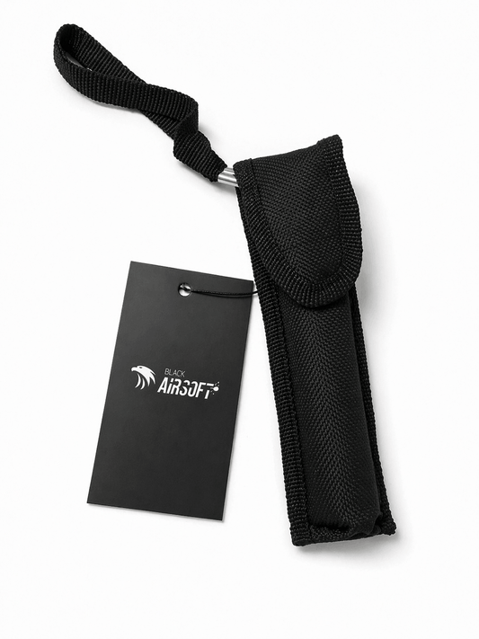 Bâton télescopique en acier Black Airsoft RAPTOR 40 cm avec étui