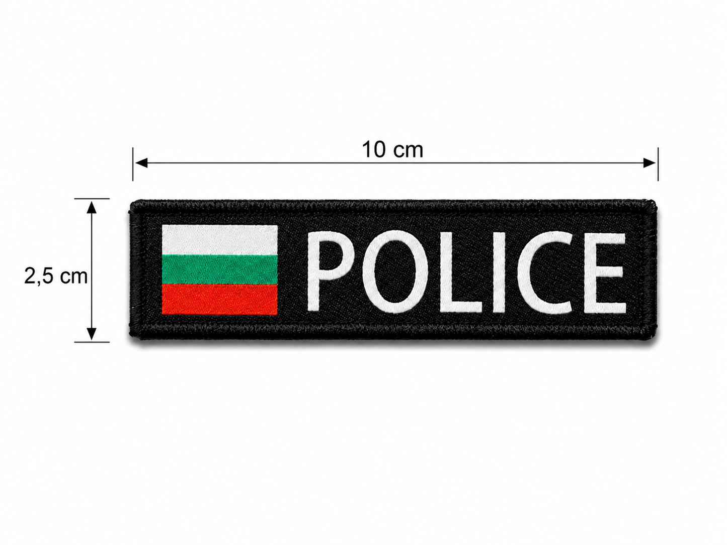 Patch POLICE 10x2,5 cm avec dos velcro