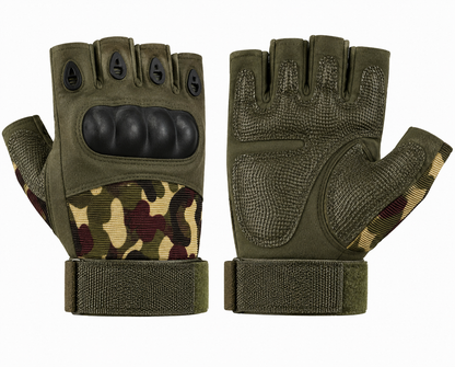 Gants tactiques sans doigts, avec protections