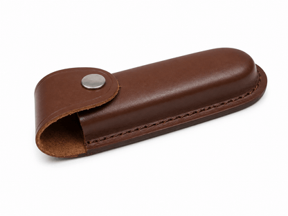 Étui en cuir pour couteau avec bouton pour ceinture