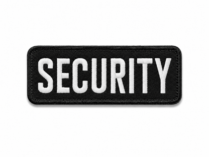 Patch SECURITY 13x5 cm avec dos velcro