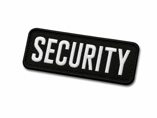 Patch SECURITY 25x9 cm avec dos velcro