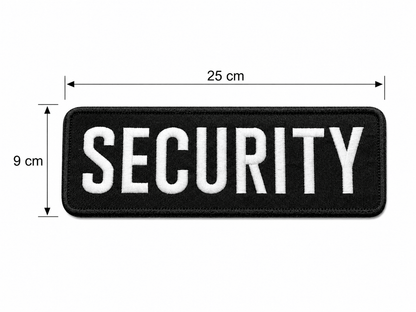 Patch SECURITY 25x9 cm avec dos velcro