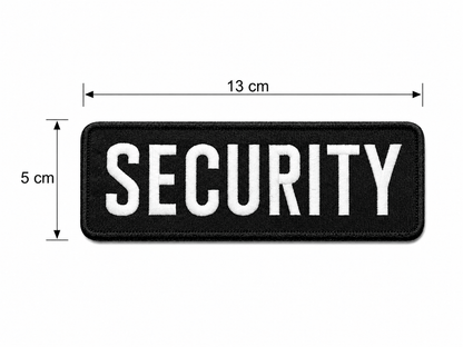 Patch SECURITY 13x5 cm avec dos velcro
