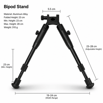 Bipied tactique BlackAirsoft EagleForce Tactical Bipod