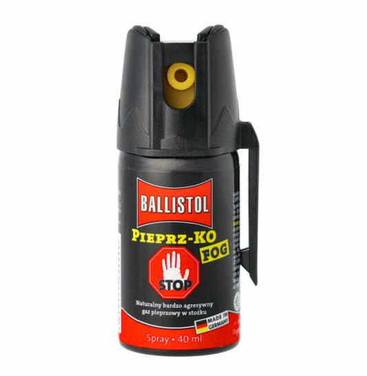 Spray au poivre Ballistol Pfeffer-KO Fog 40ml - Nuage