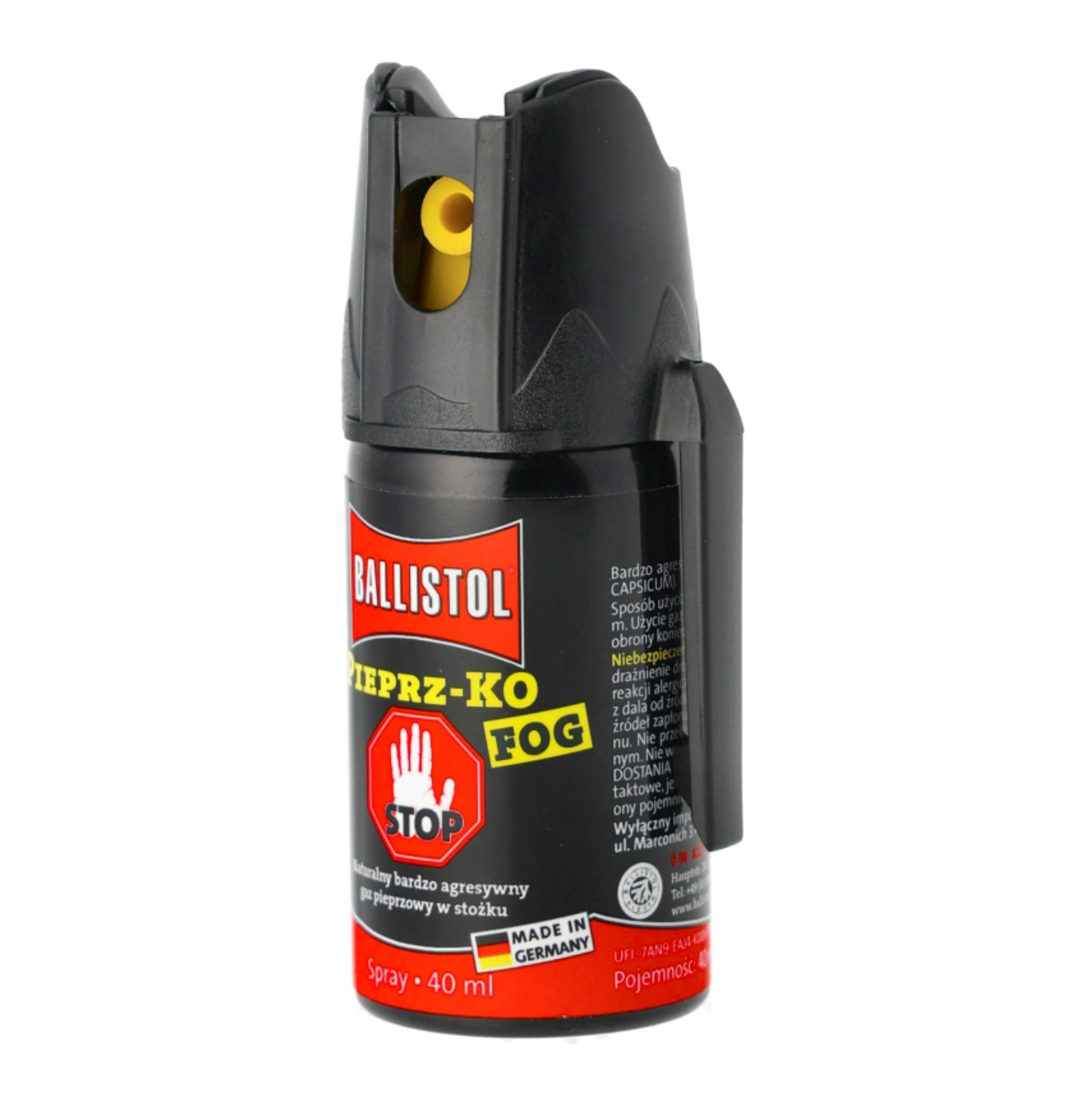 Spray au poivre Ballistol Pfeffer-KO Fog 40ml - Nuage