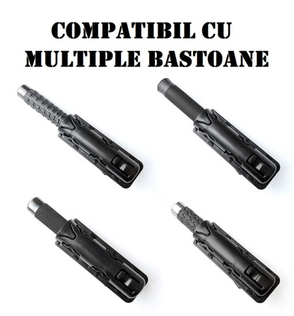Étui polymère pour bâton télescopique BlackAirsoft BASTHO - pivotant à 360°