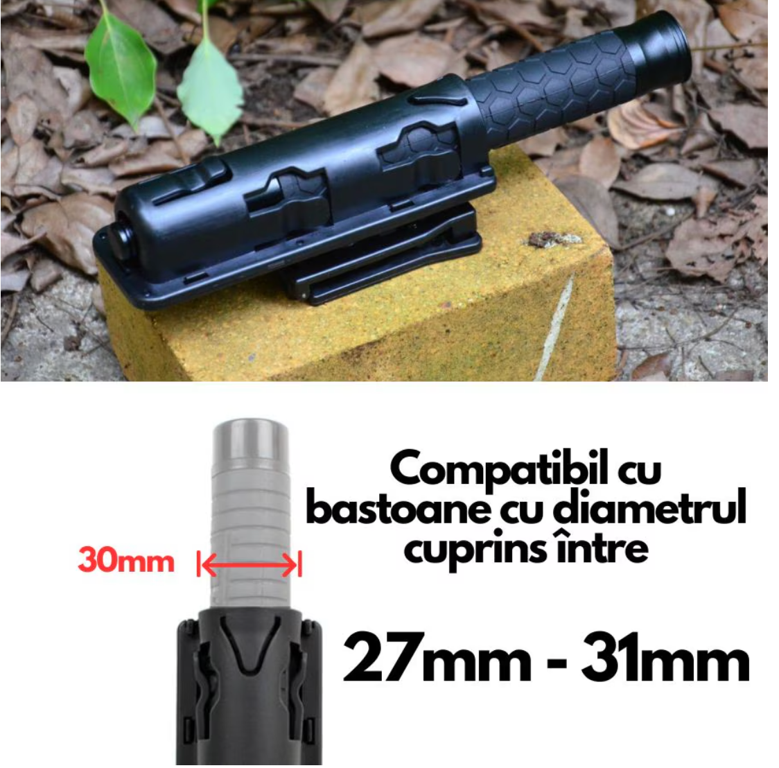 Étui polymère pour bâton télescopique BlackAirsoft BASTHO - pivotant à 360°