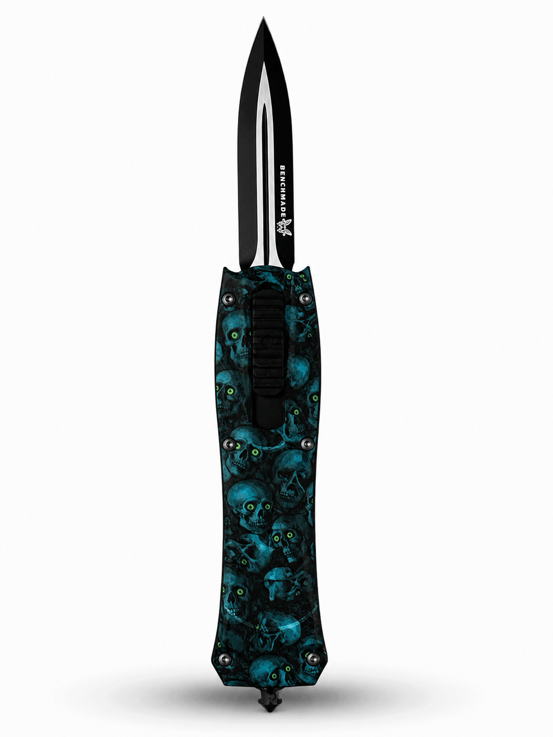 Couteau automatique Black Airsoft Inferno OTF avec lame rétractable