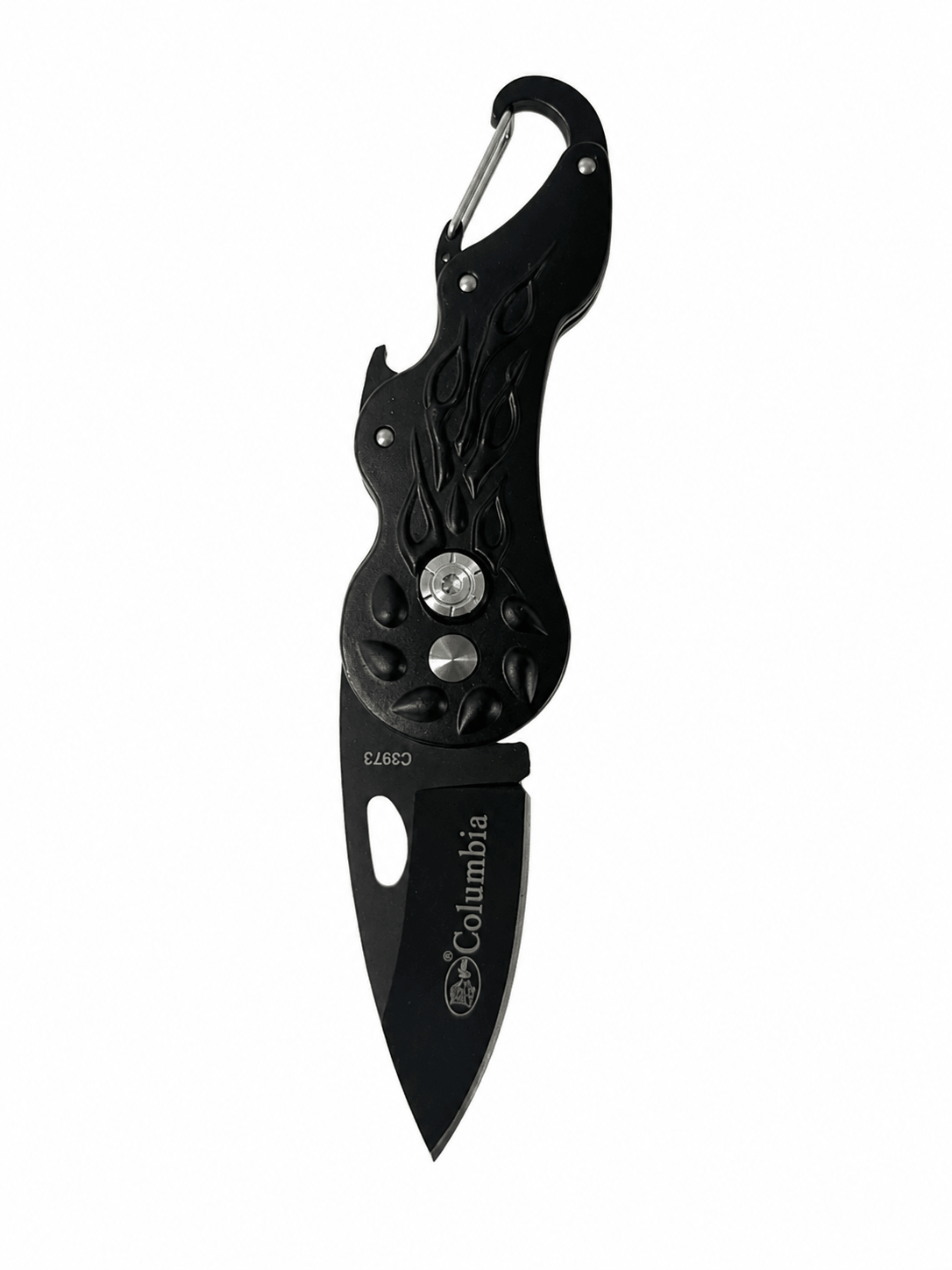 Couteau pliant Black Airsoft Columbia Mini - Mousqueton