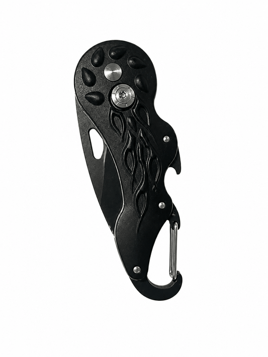 Couteau pliant Black Airsoft Columbia Mini - Mousqueton