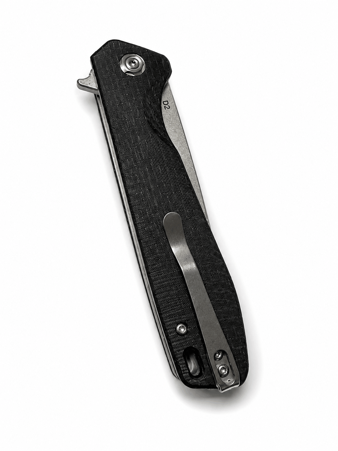 Couteau pliant BlackAirsoft Forge en acier D2 avec manche G10