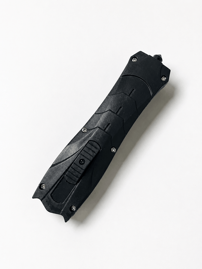 Couteau automatique Black Airsoft Inferno OTF avec lame rétractable