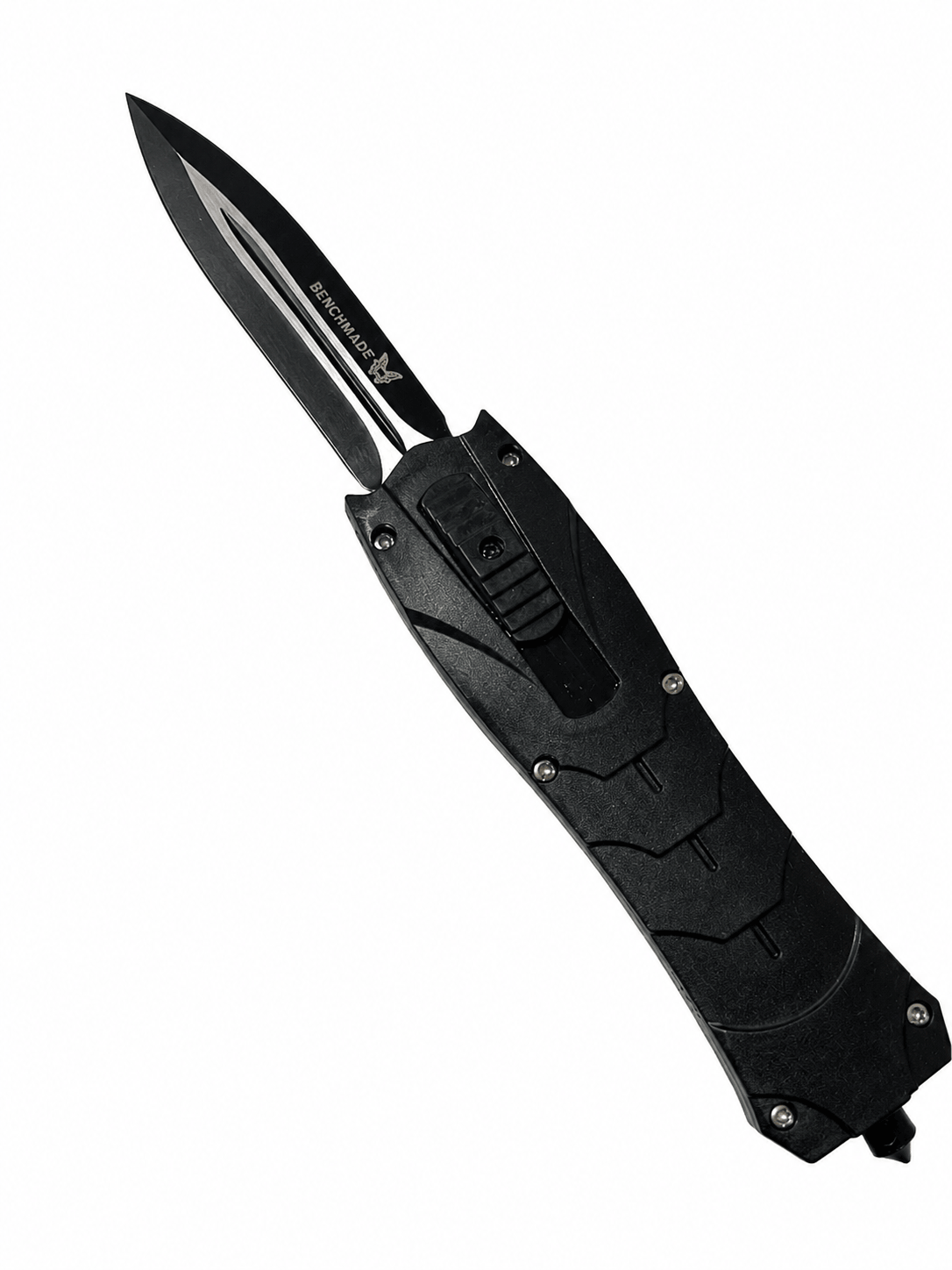 Couteau automatique Black Airsoft Inferno OTF avec lame rétractable