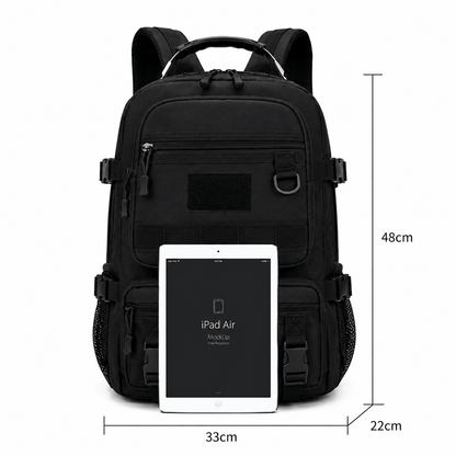 Sac à dos tactique Black Airsoft Tactical Backpack 35L 600D