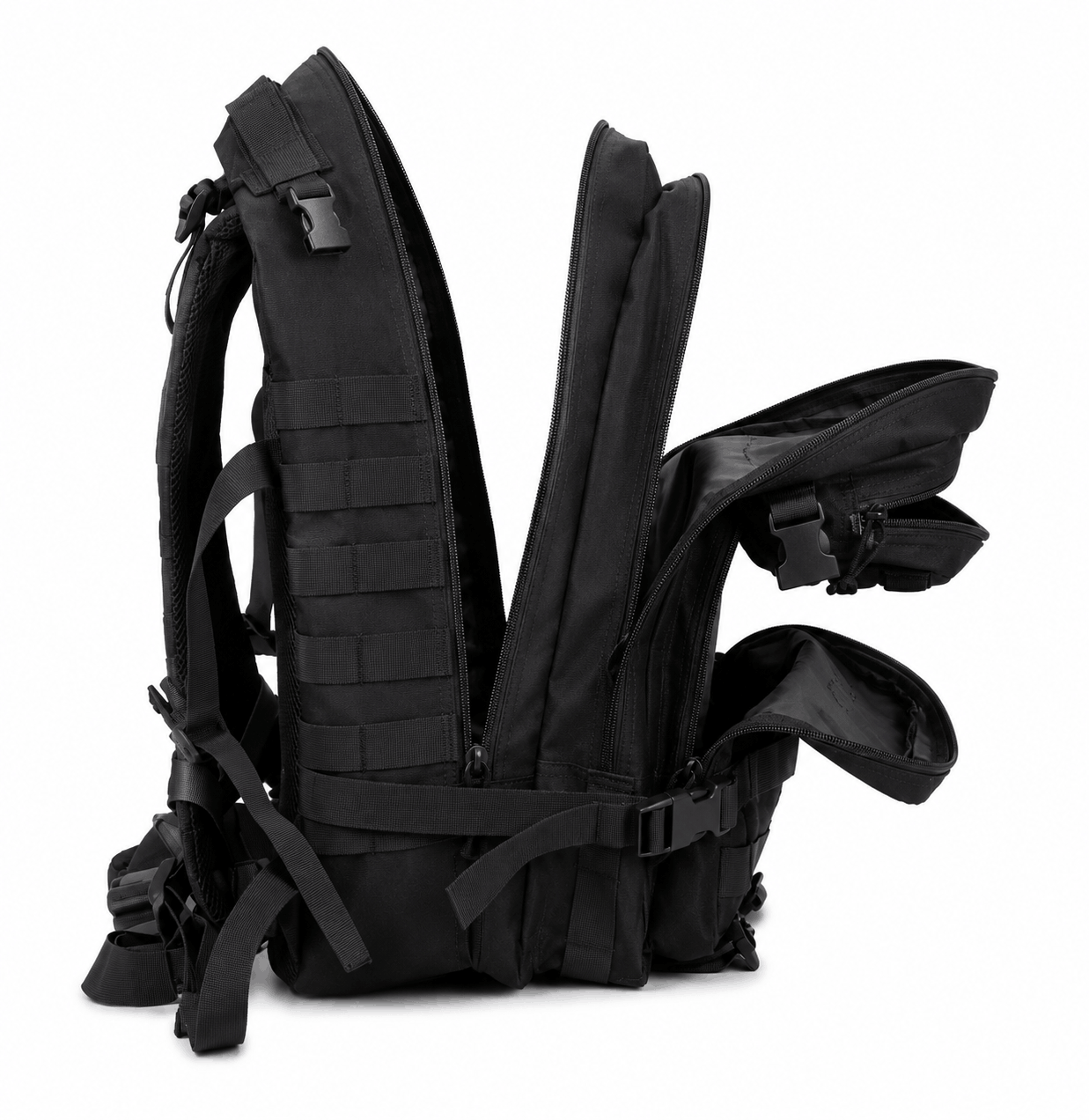 Sac à dos tactique Black Airsoft Tactical Backpack 35L 600D
