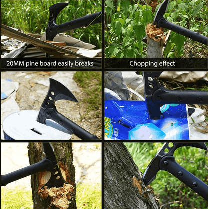 Hache de camping tactique Spear Point Axe 15 pouces avec étui