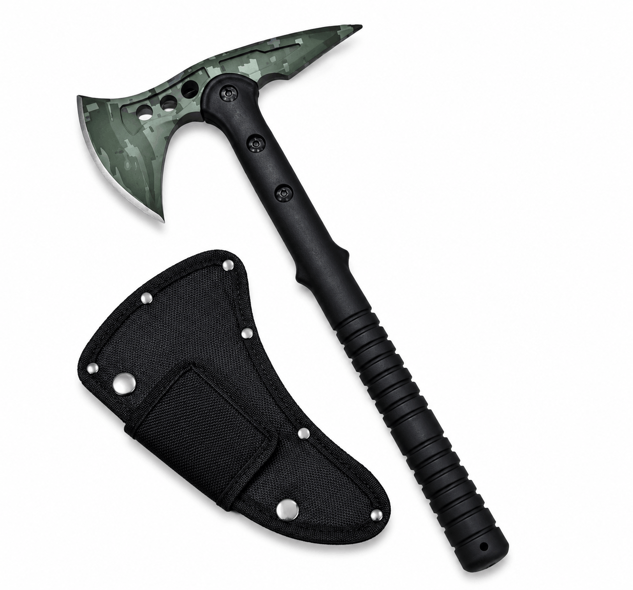 Hache de camping tactique Spear Point Axe 15 pouces avec étui
