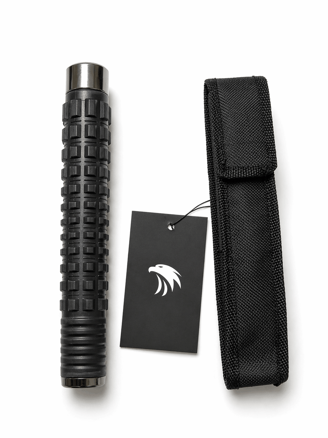 Bâton télescopique en acier Black Airsoft TITAN 52 cm avec étui – Chrome