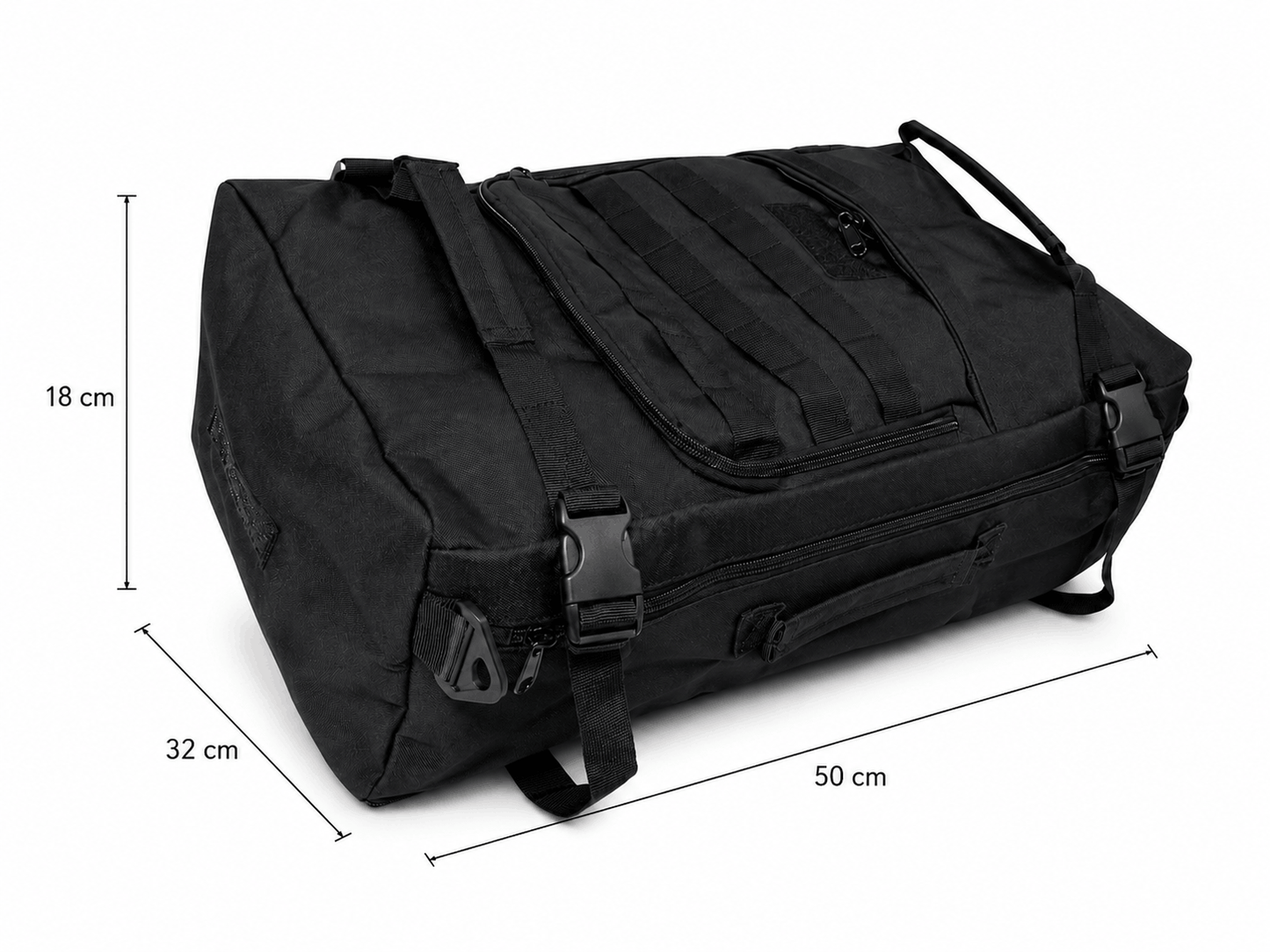 Sac et sac à dos tactique 2 en 1 BlackAirsoft TRANSFORM 50L