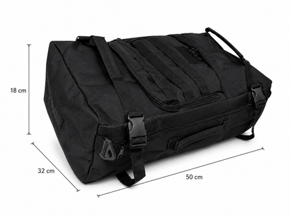 Sac et sac à dos tactique 2 en 1 BlackAirsoft TRANSFORM 50L