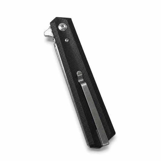 Couteau pliant BlackAirsoft Vertex en acier D2 avec manche G10