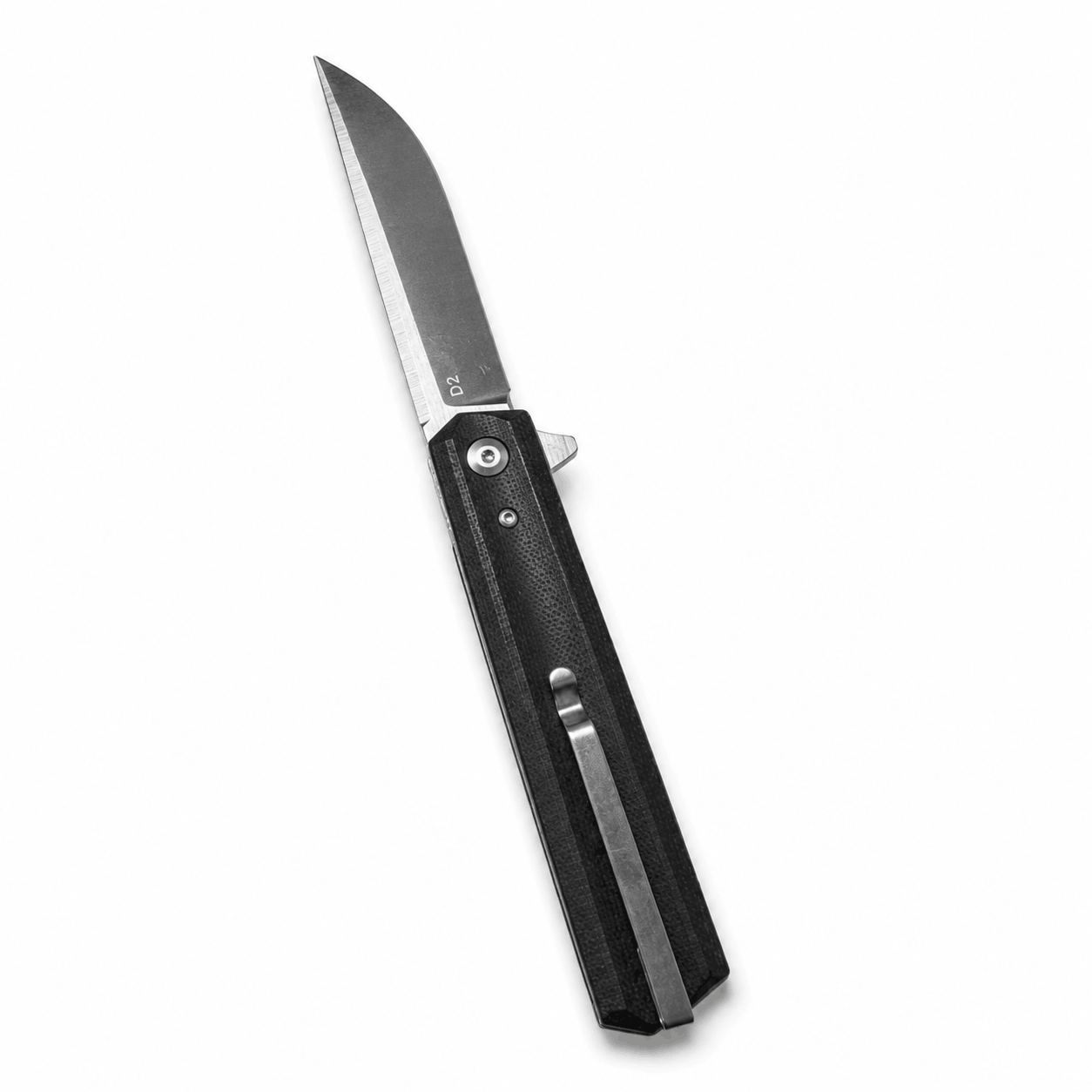 Couteau pliant BlackAirsoft Vertex en acier D2 avec manche G10