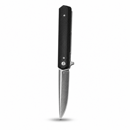 Couteau pliant BlackAirsoft Vertex en acier D2 avec manche G10