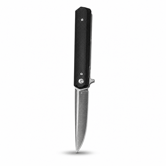 Couteau pliant BlackAirsoft Vertex en acier D2 avec manche G10