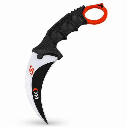 Karambit Black Airsoft Vortex avec étui et cordon