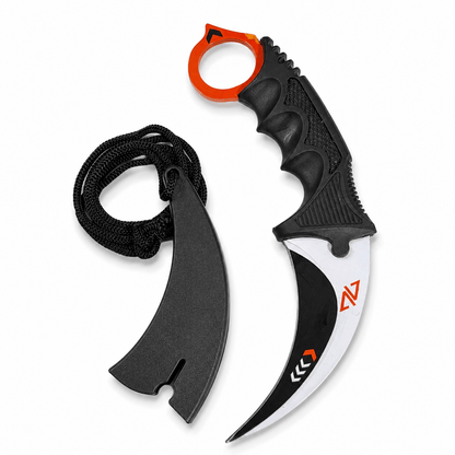 Karambit Black Airsoft Vortex s pouzdrem a šňůrkou