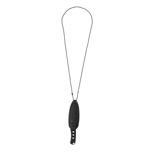 Couteau tactique WOLF Black Airsoft pour cou avec étui