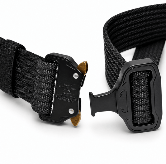 Ceinture tactique BlackAirsoft Cobra avec boucle métallique et fermeture rapide – 125 cm