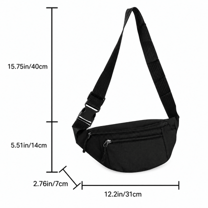 Sac bandoulière et en travers BlackAirsoft Dual Zip