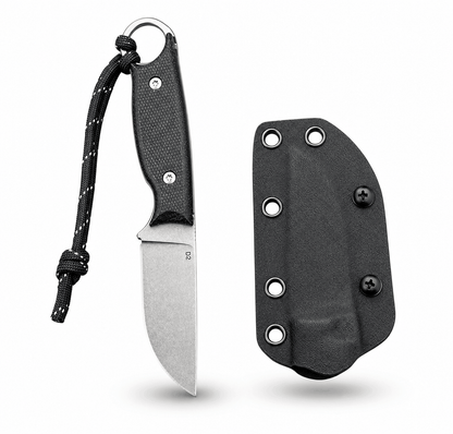 Couteau tactique compact BlackAirsoft HUNTER MINI D2 avec étui KYDEX et manche G10