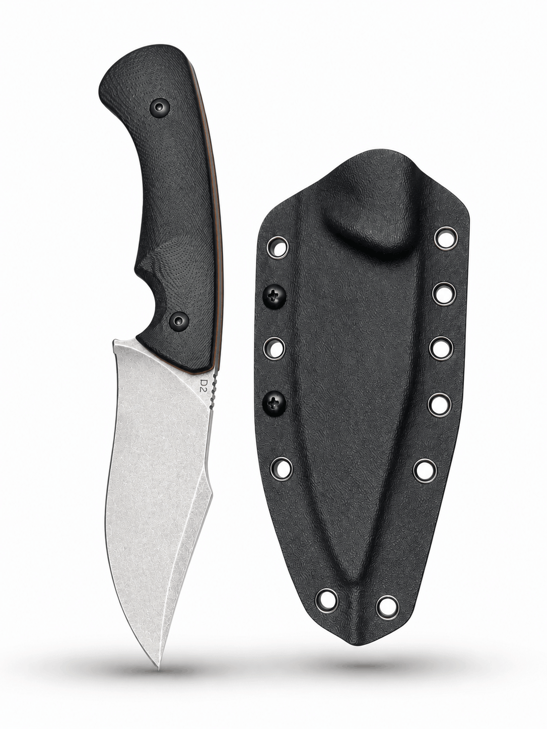 Couteau tactique BlackAirsoft HUNTER D2 avec étui KYDEX et manche G10 – 24 cm