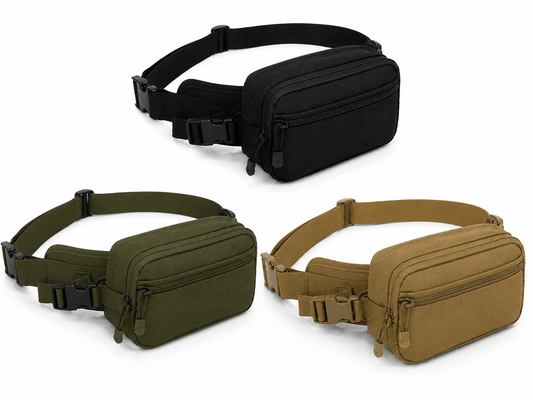 Sac tactique de taille BlackAirsoft Surprise avec compartiment pour port dissimulé de pistolet (CCW)