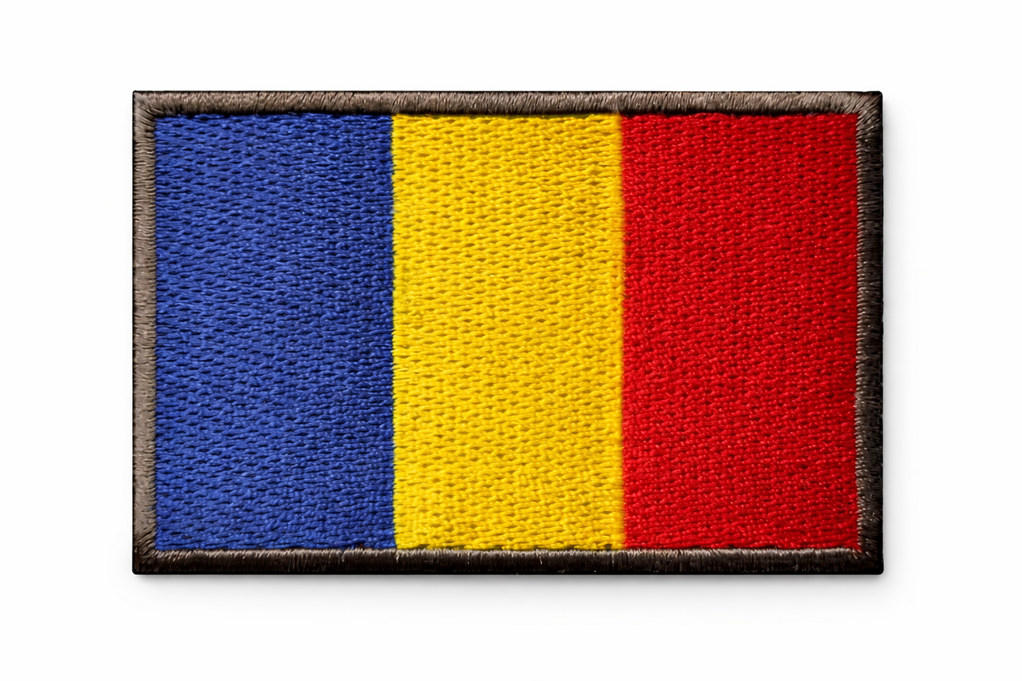 🎁 Patch brodé velcro 5x8 cm - drapeau roumain (100% offert)