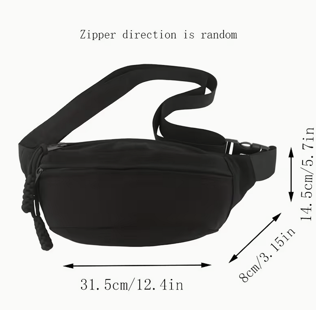 Sac banane avec fermeture éclair discrète EDC – sac everyday carry minimaliste