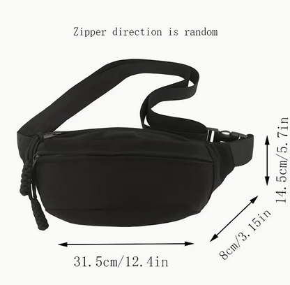 Sac banane avec fermeture éclair discrète EDC – sac everyday carry minimaliste