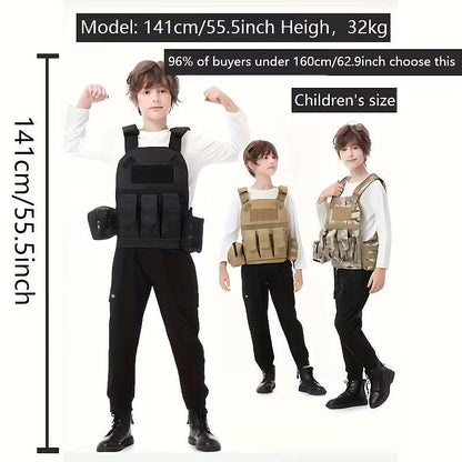 Gilet tactique enfant – taille junior, jusqu’à 160 cm