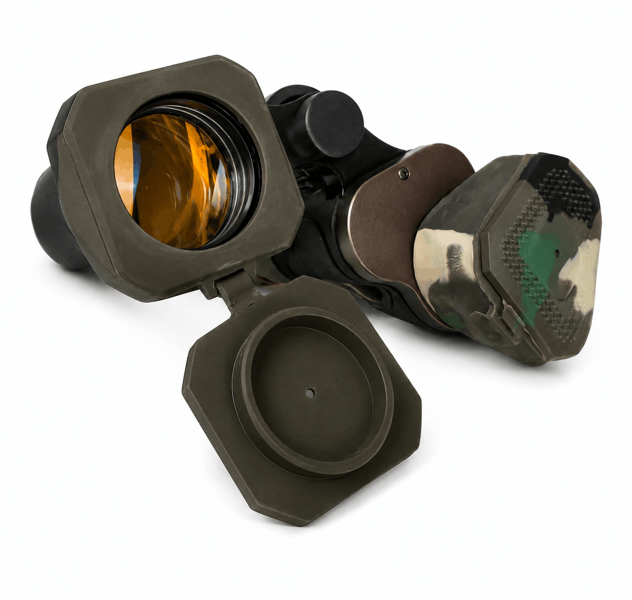 Jumelles compactes camouflage avec mise au point centrale