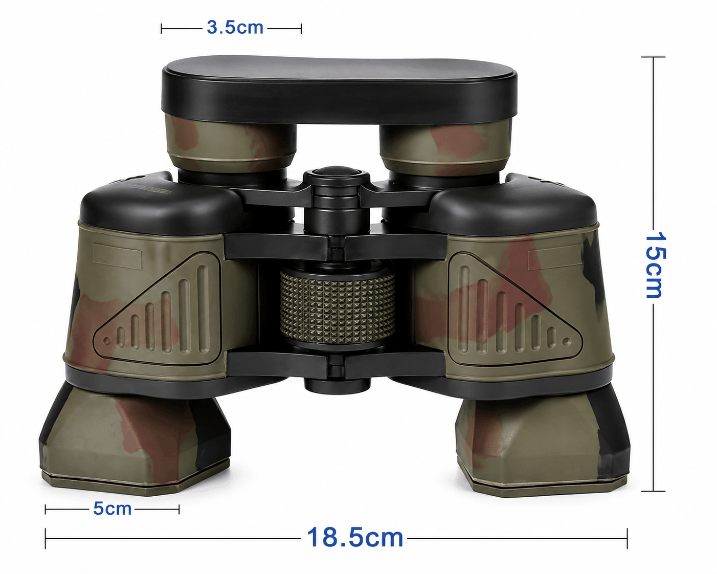 Jumelles compactes camouflage avec mise au point centrale